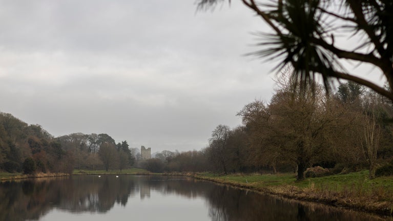 Temple Water on cloudy Autumn day